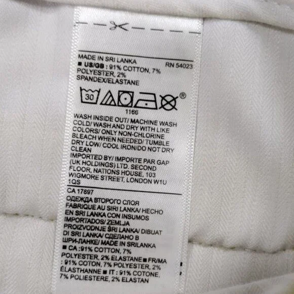 Banana Republic Avery Corduroy low Rise  Ankle Pants 4 Yellow Women's - Picture 5 of 11